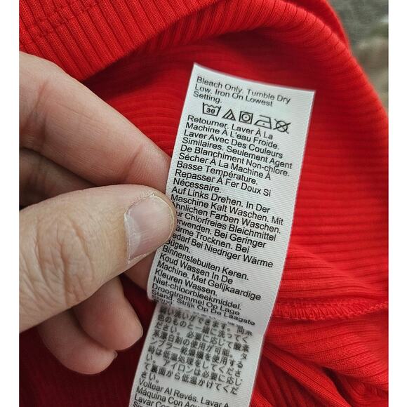 J. Crew Vintage Red Rib Turtleneck With Buttons Long Sleeve sz Small $69.50 - Picture 6 of 7